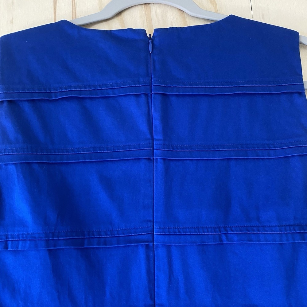 Calvin Klein Sheath Dress Women's Size 12 Blue Tiered Round Neck Sleeveless - Picture 6 of 6